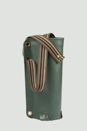 Guillaume leather wine bottle bag